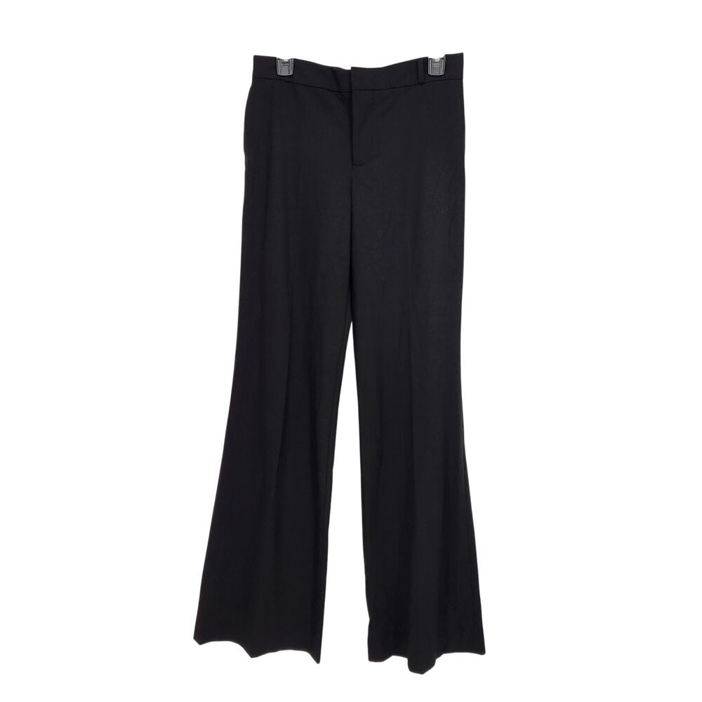 Zara Women Black Wide Leg Trousers Slacks Pants Women's S